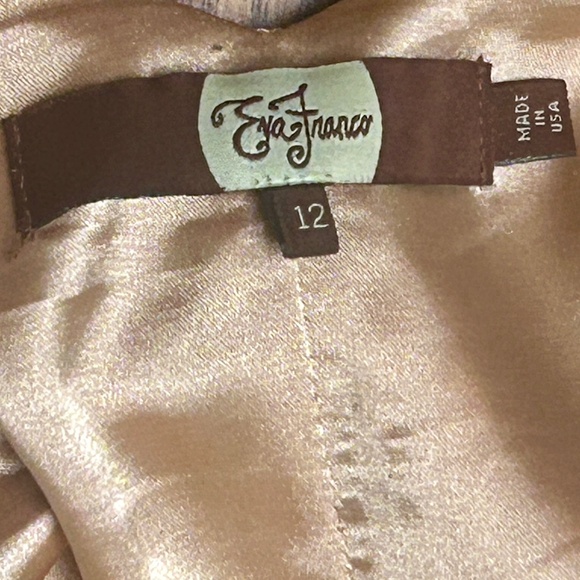 Eva Franco | Fit and Flare Boho Striped V-Neck Midi Dress - Picture 3 of 5